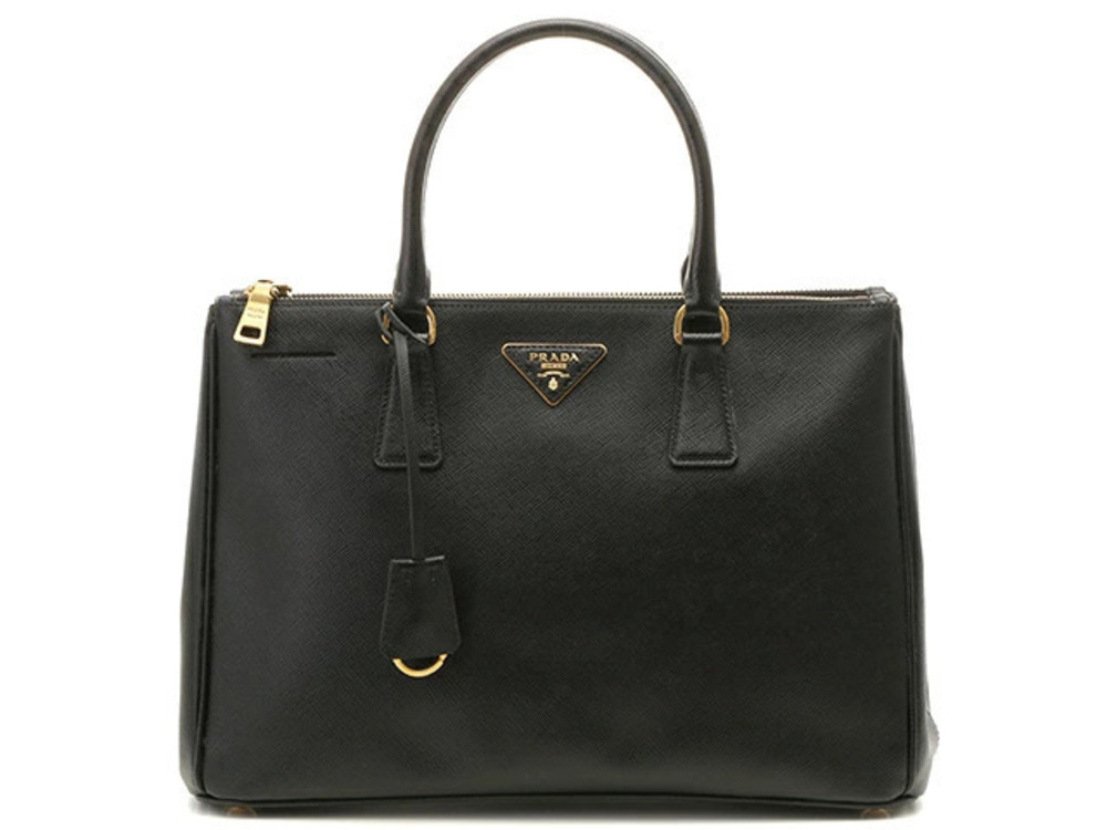 Prada bag shoulder Galleria black Saffiano leather